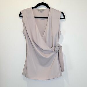 ALLSAINTS  Drape Blouse Top with Zipper Closure Size Small